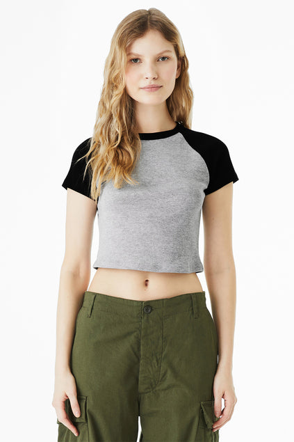 BELLA+CANVAS® Women’s Micro Rib Raglan Baby Tee