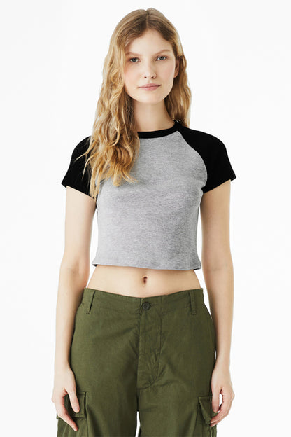 BELLA+CANVAS® Women’s Micro Rib Raglan Baby Tee