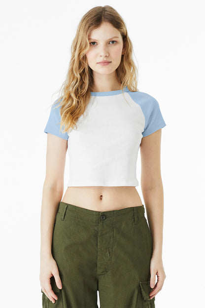 BELLA+CANVAS® Women’s Micro Rib Raglan Baby Tee