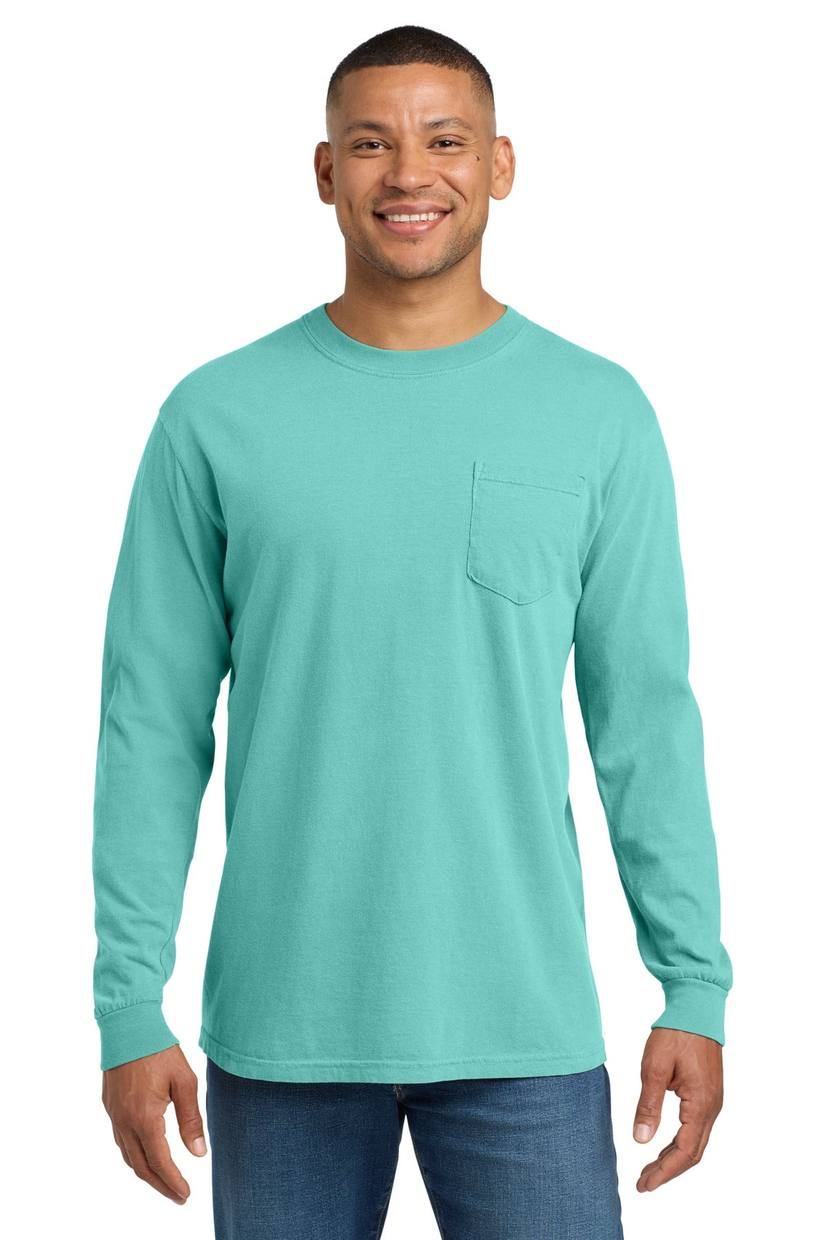 COMFORT COLORS  ®  Heavyweight Ring Spun Long Sleeve Pocket Tee. 4410