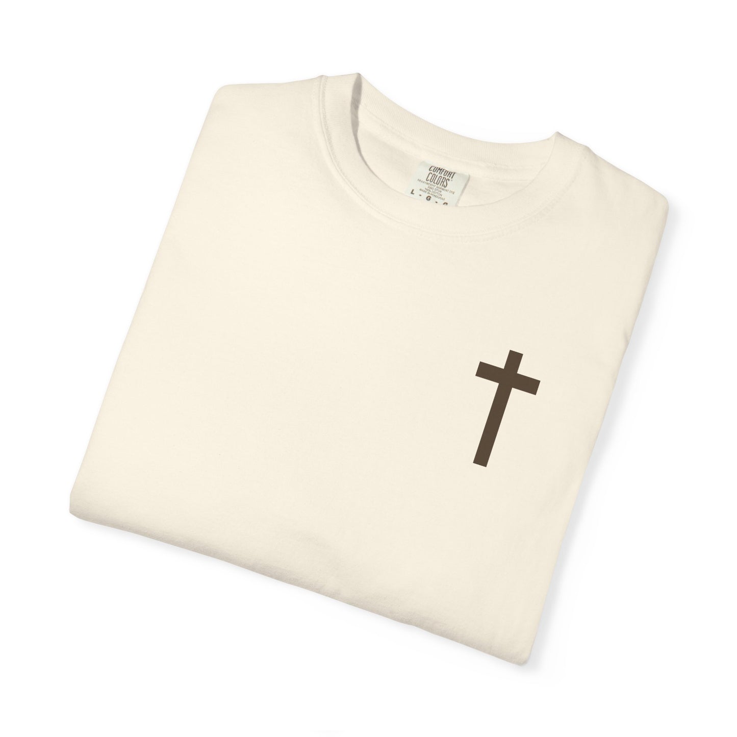 Faith Over Fear T-Shirt — Lion Cross Christian Tee (Isaiah 41:10)