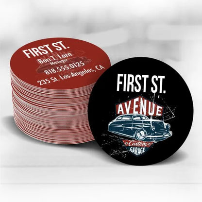 Circle Business Cards (2"x2")