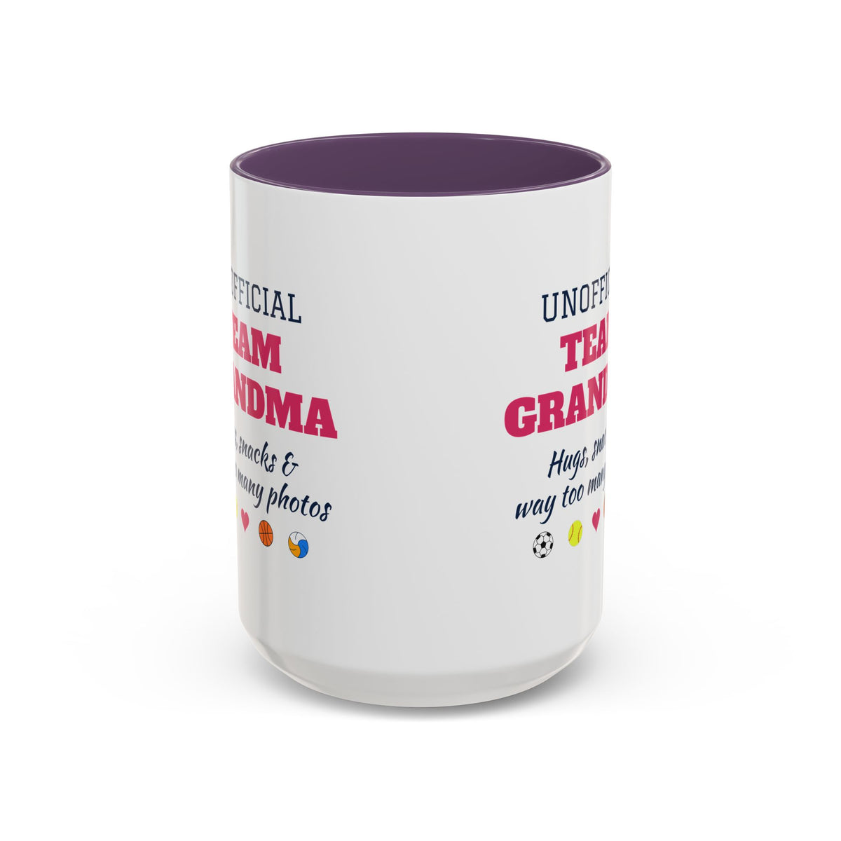Unofficial Team Grandma Coffee Mug, Hugs, Snacks and Way Too Many Photos