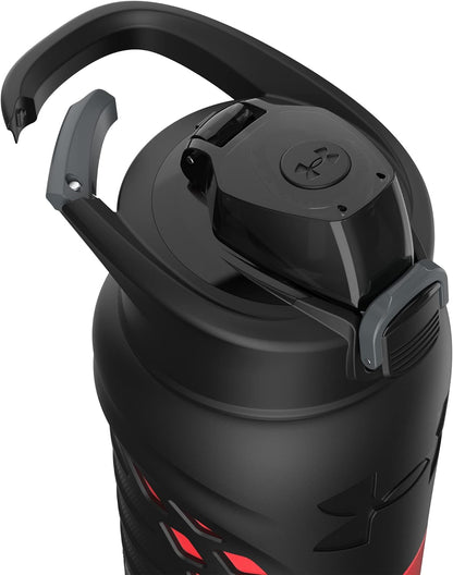 Under Armour Command - 24oz Stainless Steel Water Bottle with Carabiner Easy Carry Hook