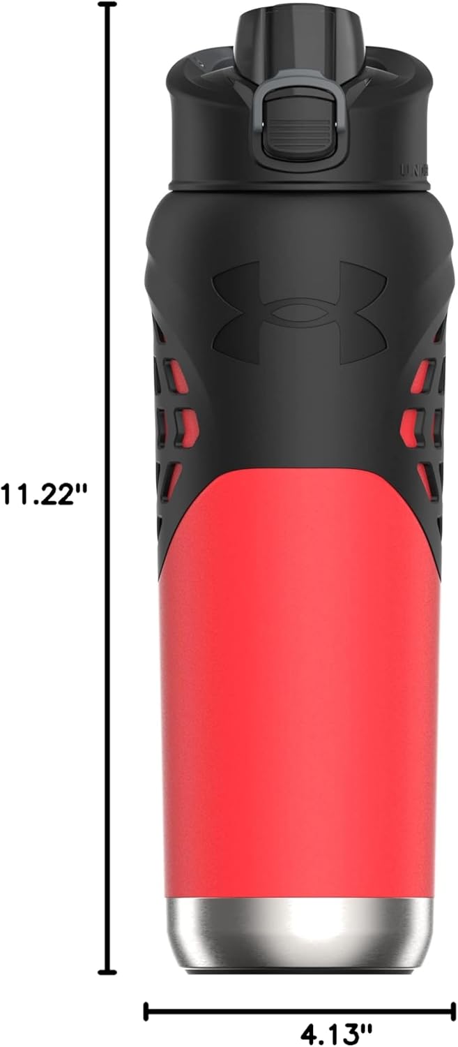 Under Armour Command - 24oz Stainless Steel Water Bottle with Carabiner Easy Carry Hook