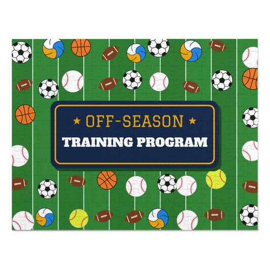 Off-Season Training Program Sports Ball Jigsaw Puzzle with Tin