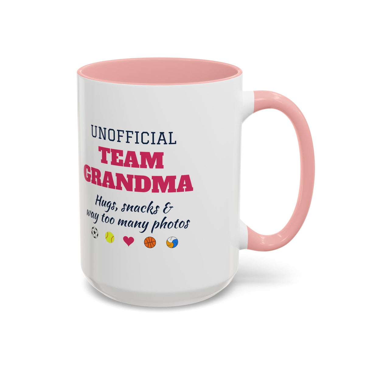 Unofficial Team Grandma Coffee Mug, Hugs, Snacks and Way Too Many Photos