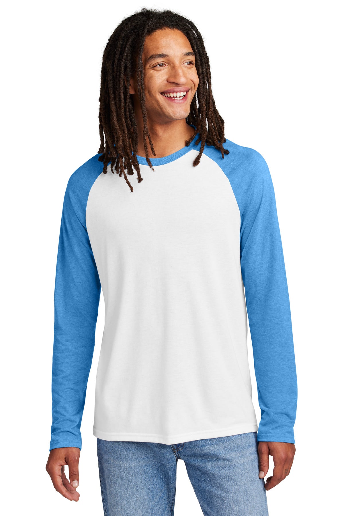 Allmade ®  Unisex Tri-Blend Long Sleeve Colorblock Raglan AL6009