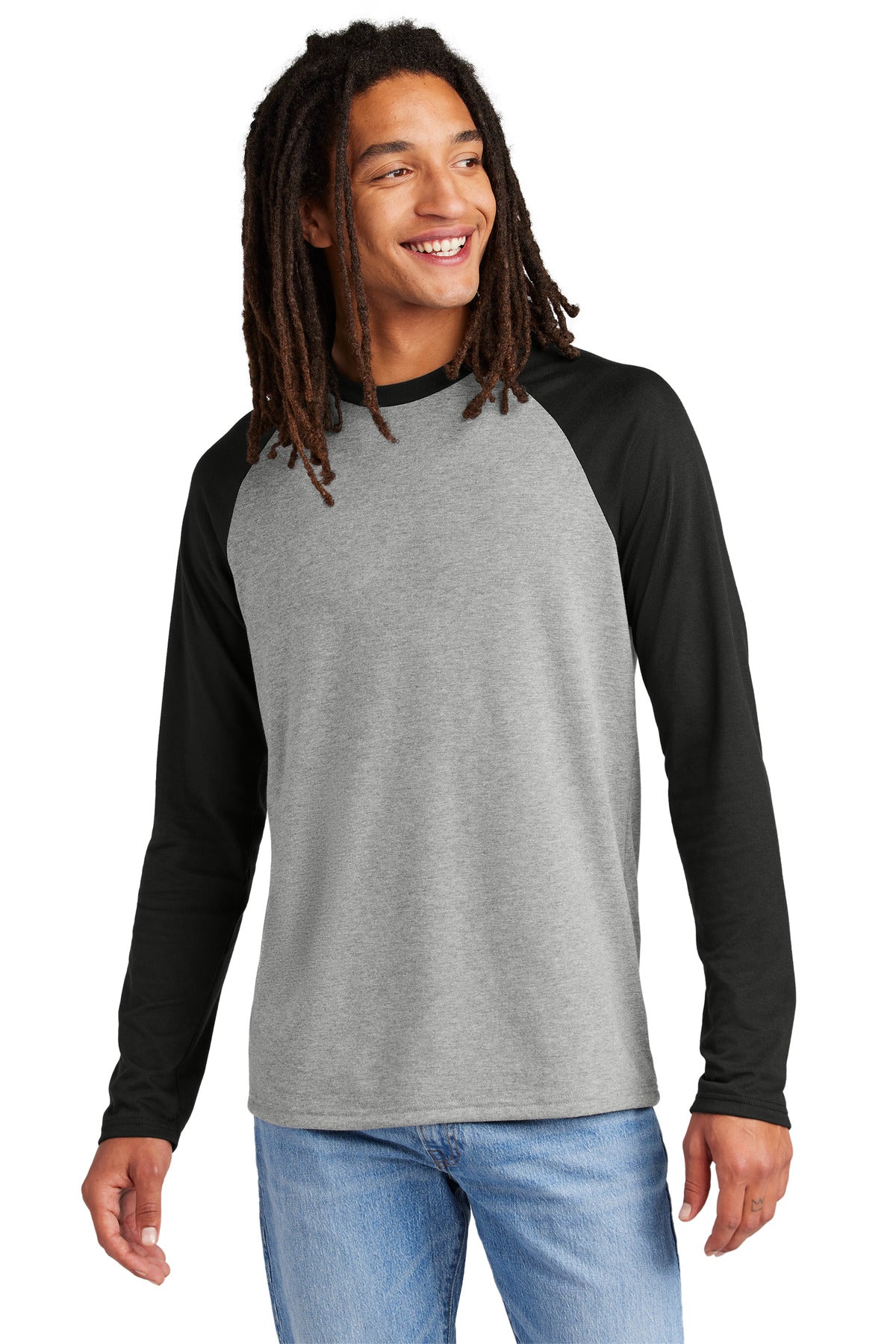 Allmade ®  Unisex Tri-Blend Long Sleeve Colorblock Raglan AL6009