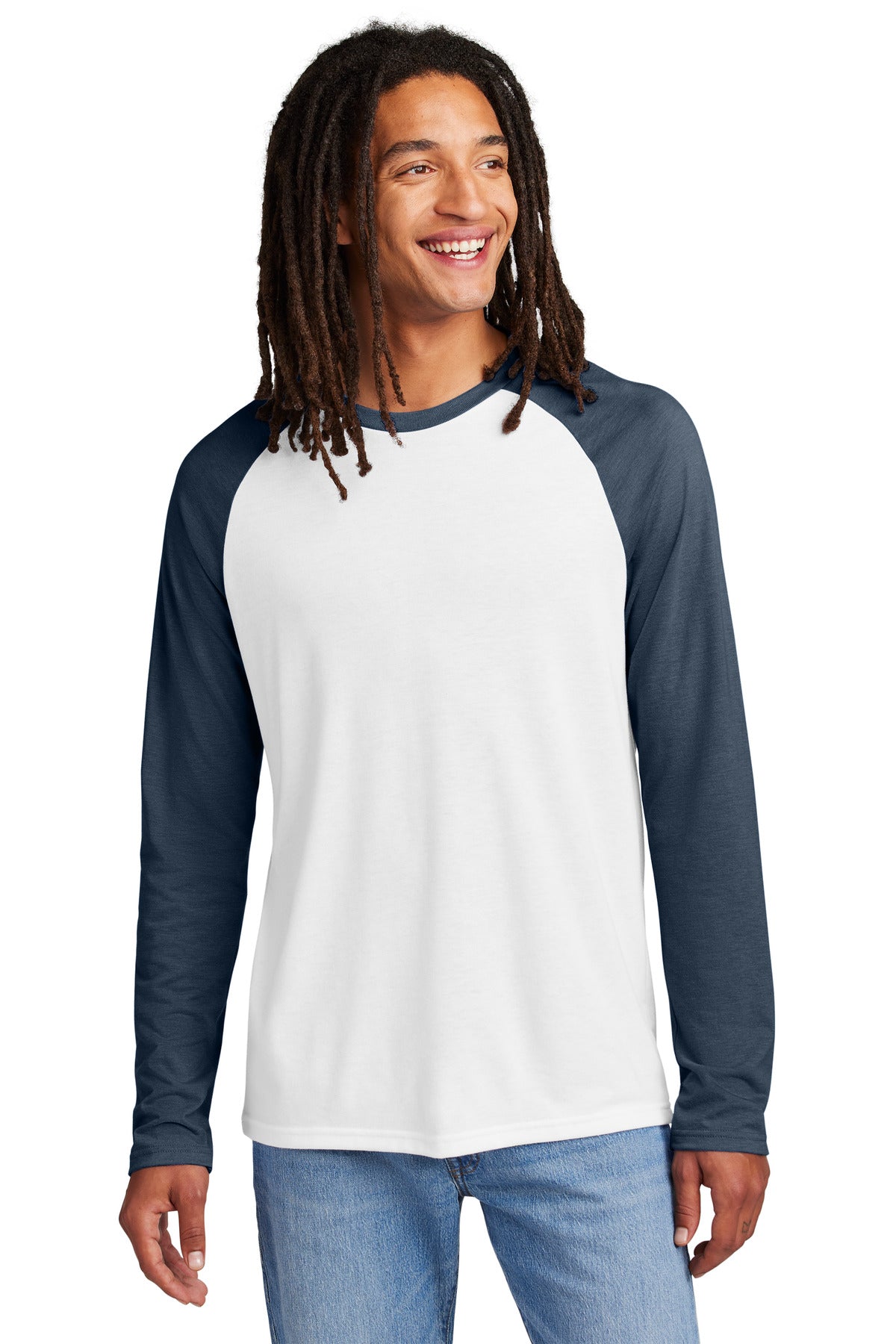 Allmade ®  Unisex Tri-Blend Long Sleeve Colorblock Raglan AL6009