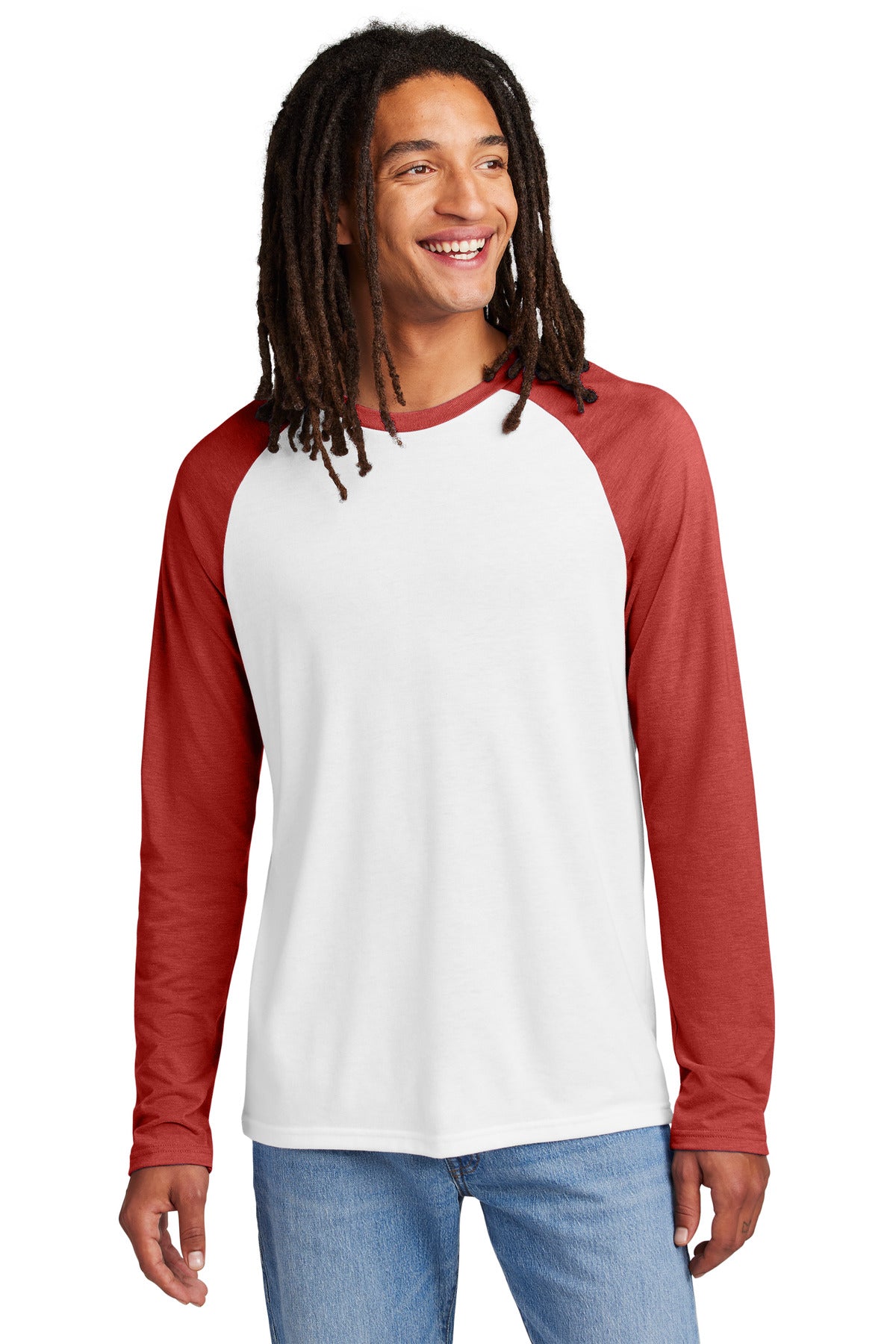 Allmade ®  Unisex Tri-Blend Long Sleeve Colorblock Raglan AL6009