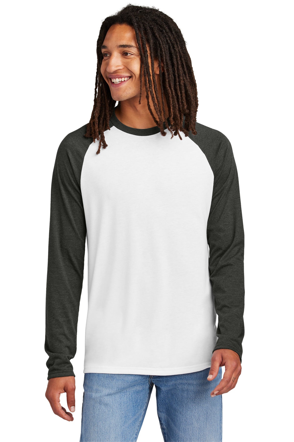 Allmade ®  Unisex Tri-Blend Long Sleeve Colorblock Raglan AL6009