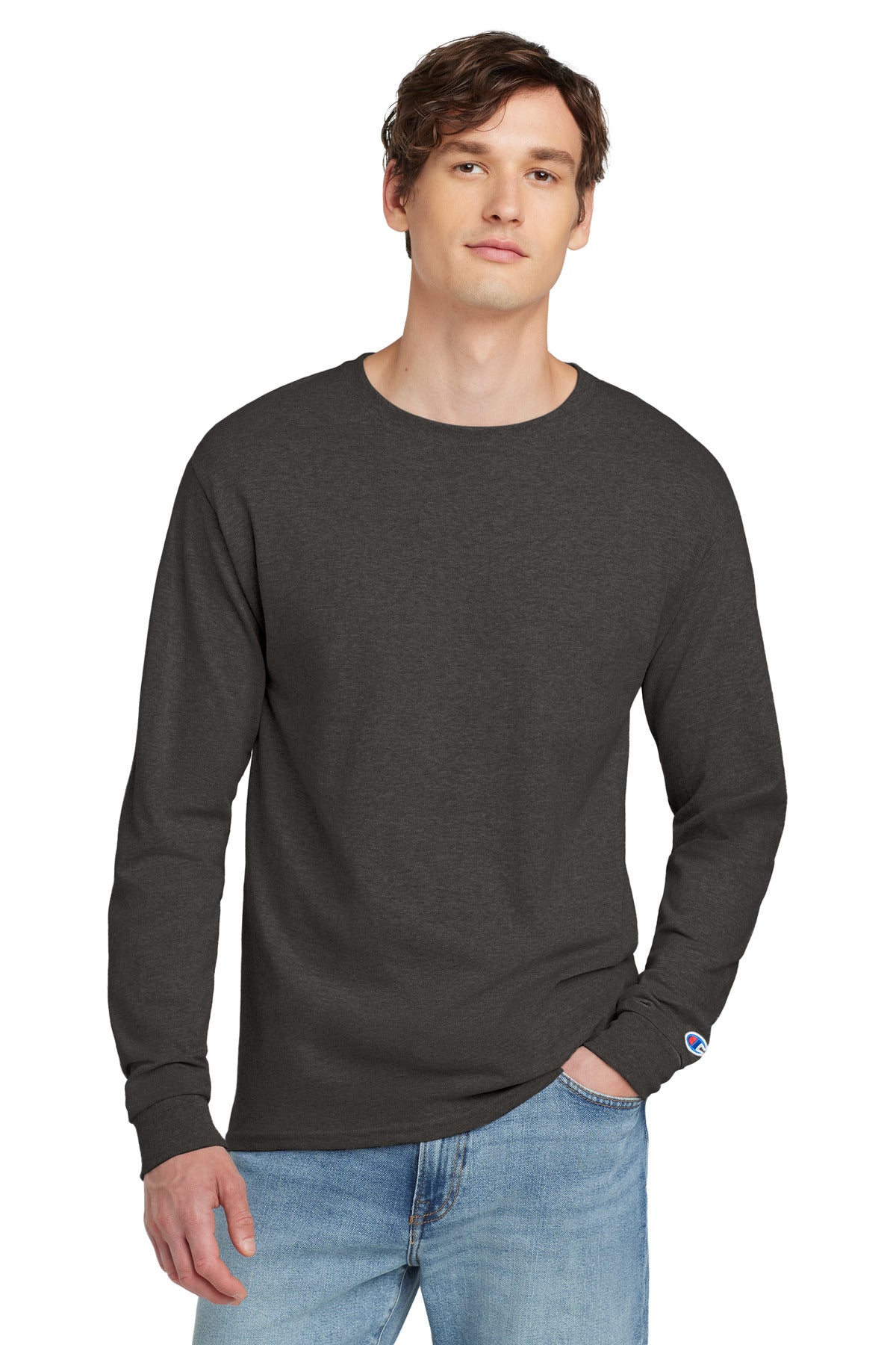 Champion  ®  Heritage 5.2-Oz. Jersey Long Sleeve Tee CC8C