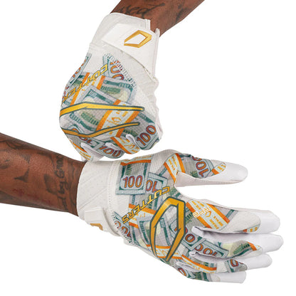 White Money Bands Rev Pro 6.0 Limited-Edition Receiver Gloves