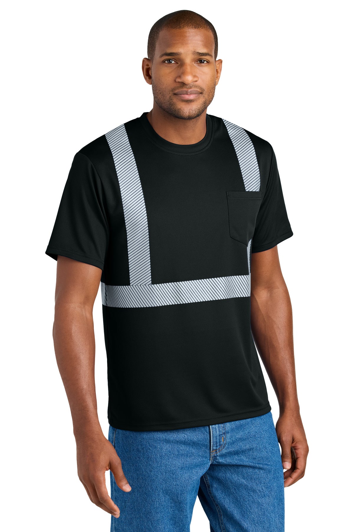CornerStone ®  Enhanced Visibility Segmented Tape Tee CS206