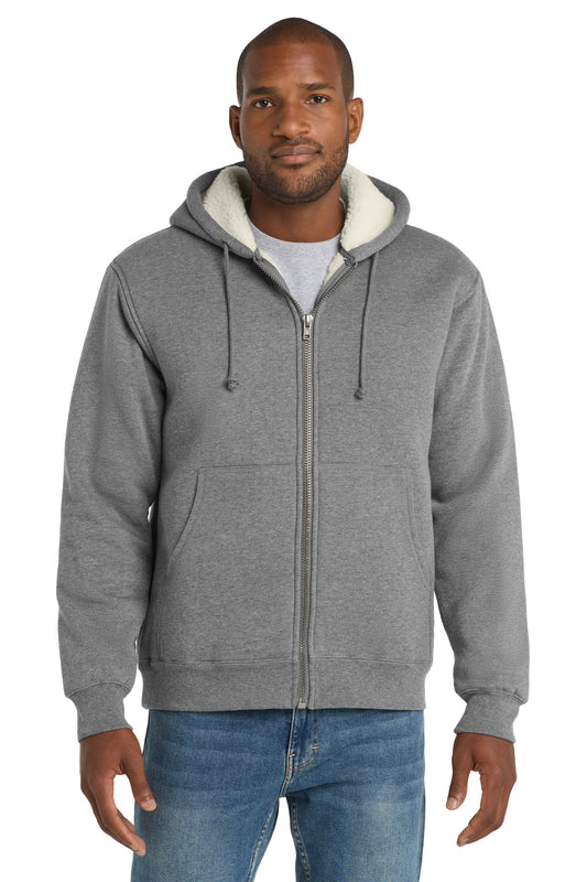 CornerStone ®  Heavyweight Sherpa-Lined Hooded Fleece Jacket. CS625