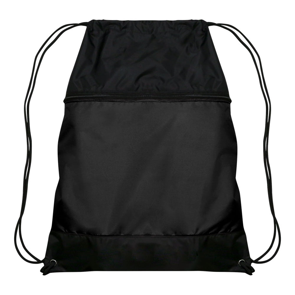 Drawstring Bag w/ Zipper Pocket