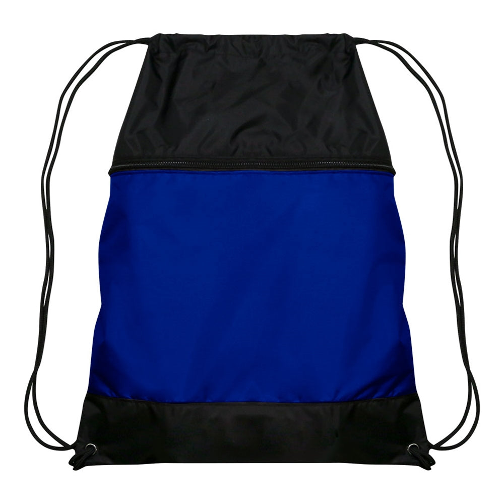 Drawstring Bag w/ Zipper Pocket