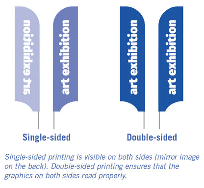 Teardrop Advertising Flag – Includes Pole, Ground Spike & X-Base with Water Bag