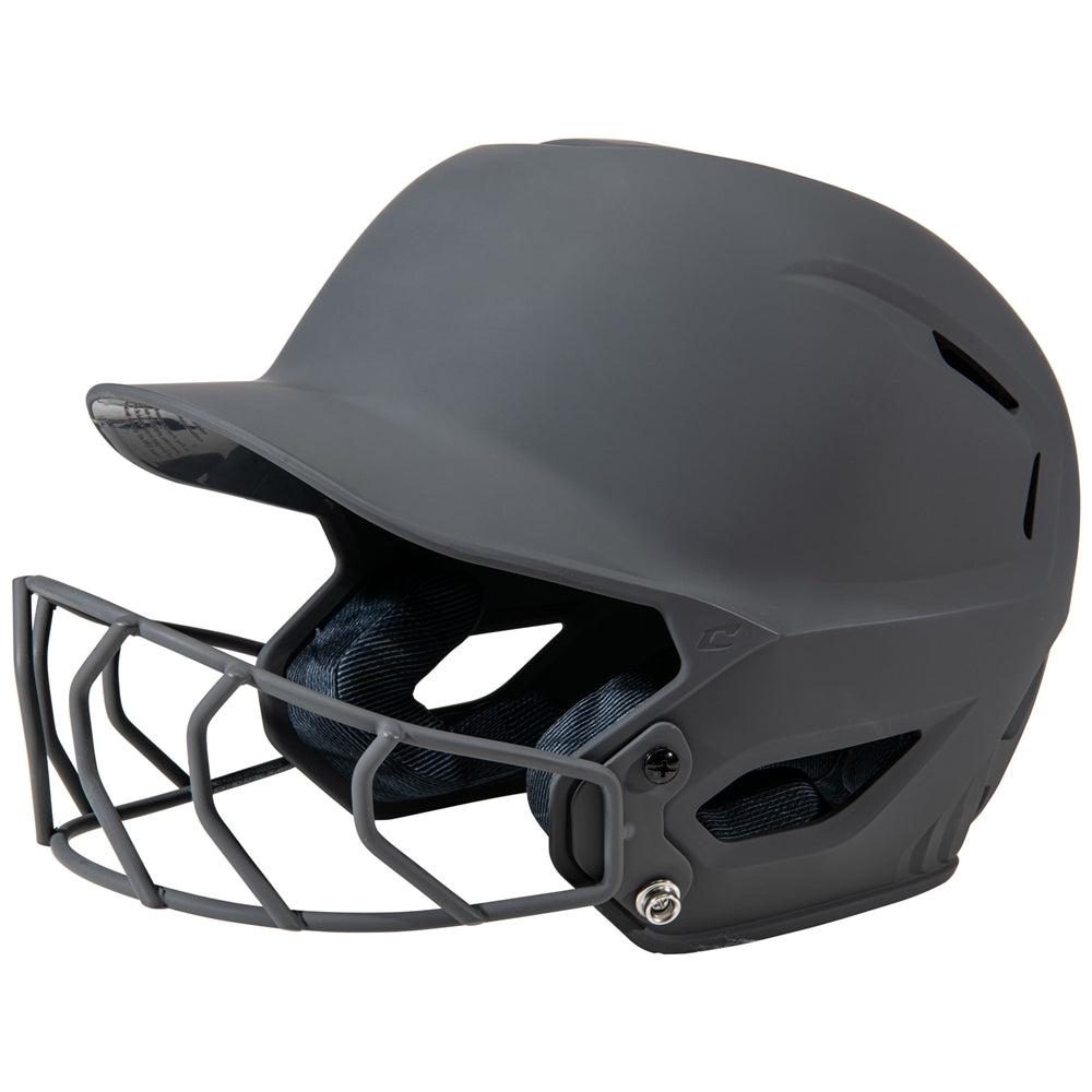 HXE Matte Softball Helmet w/Facemask