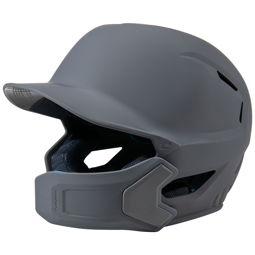 HXE Matte Baseball Helmet w/Jaw Guard