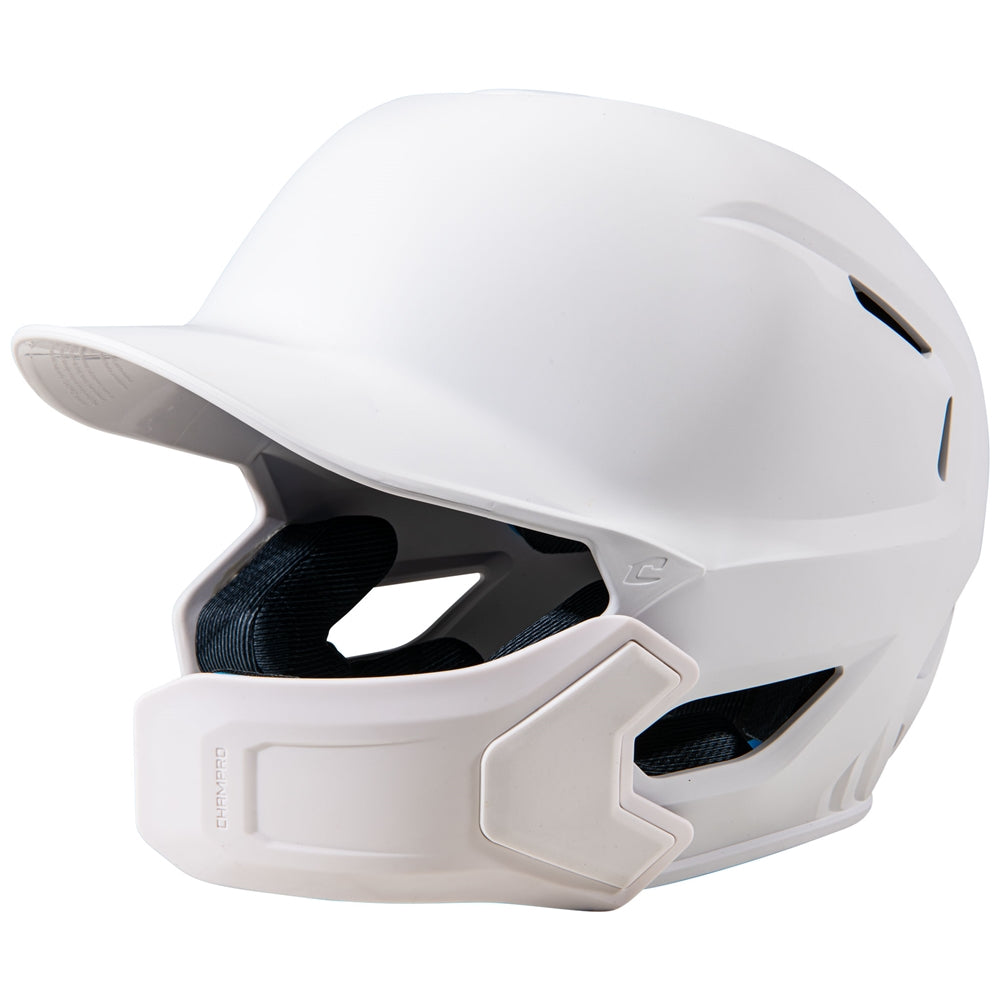 HXE Matte Baseball Helmet w/Jaw Guard