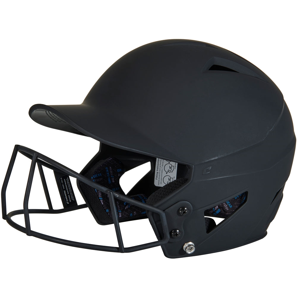 HX Matte Softball Helmet w/Facemask