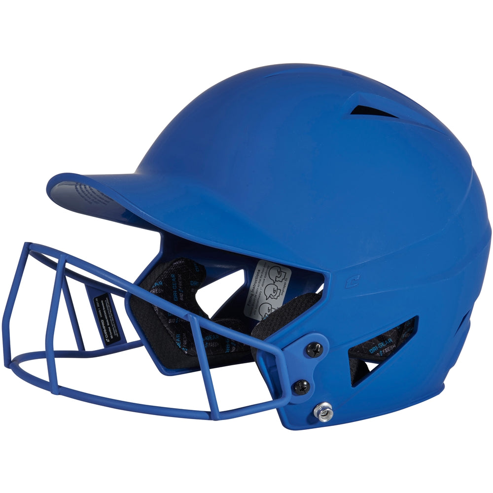HX Matte Softball Helmet w/Facemask