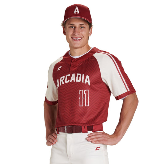 Champro - Sublimated - 2-Button Pro Neck Short Sleeve Jersey