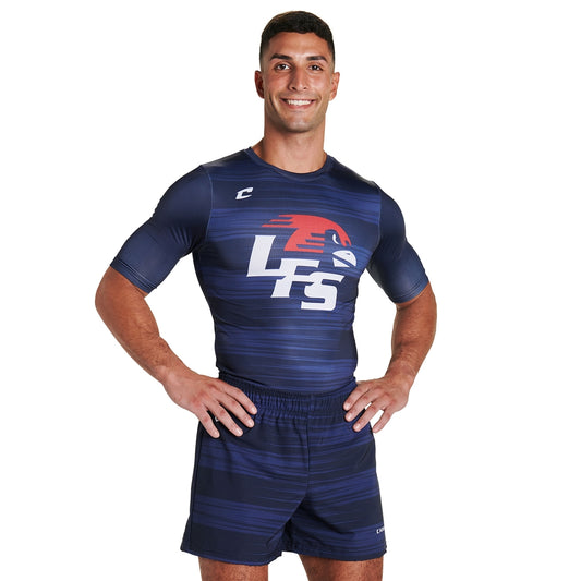 Champro - Sublimated - Compression Crew Neck with 1/2 Sleeve Jersey (ADULT,YOUTH)