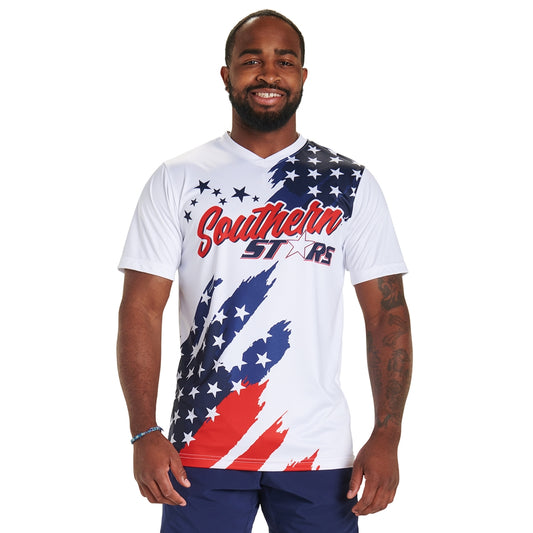 Champro - Sublimated - V-Neck Short Sleeve T-Shirt (ADULT,YOUTH) - USA