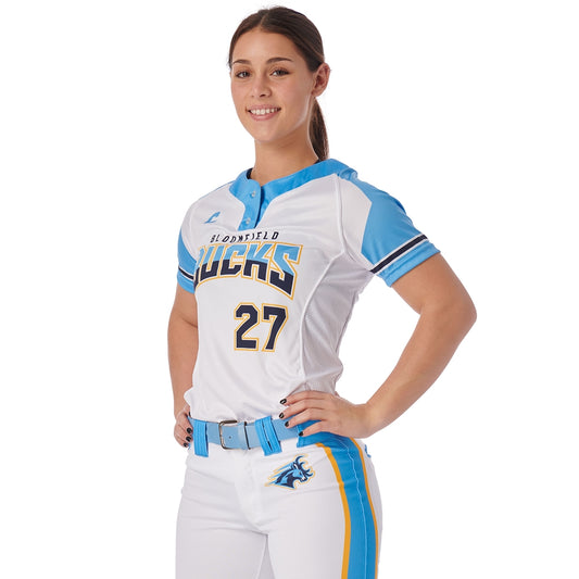 Champro - Sublimated - Ladies 2-Button Short Sleeve Jersey
