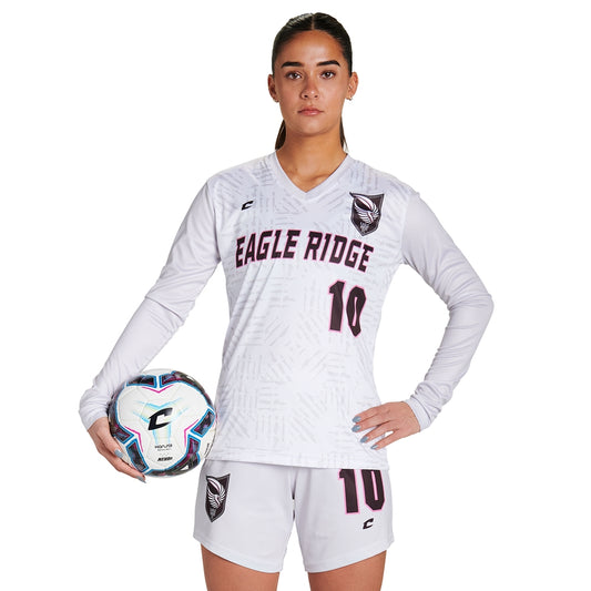 Champro - Sublimated - Ladies V-Neck Long Sleeve Soccer Jersey