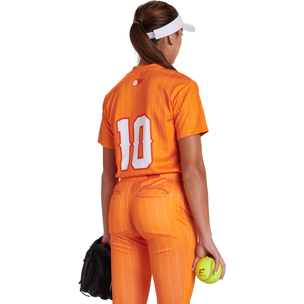 Champro - Sublimated - Ladies V-Neck Short Sleeve Jersey