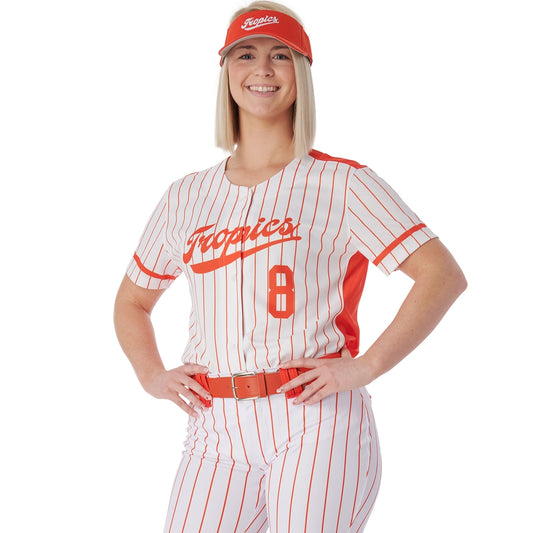 Champro - Sublimated - Ladies Full Button Short Sleeve Jersey