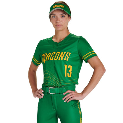 Champro - Sublimated - Ladies Faux Front Short Sleeve Jersey