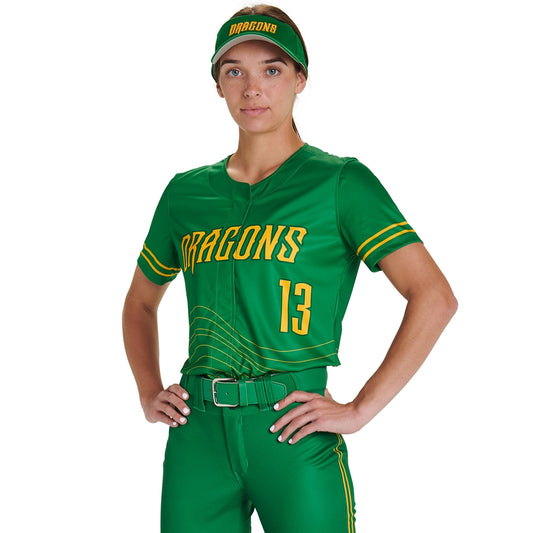 Champro - Sublimated - Ladies Faux Front Short Sleeve Jersey