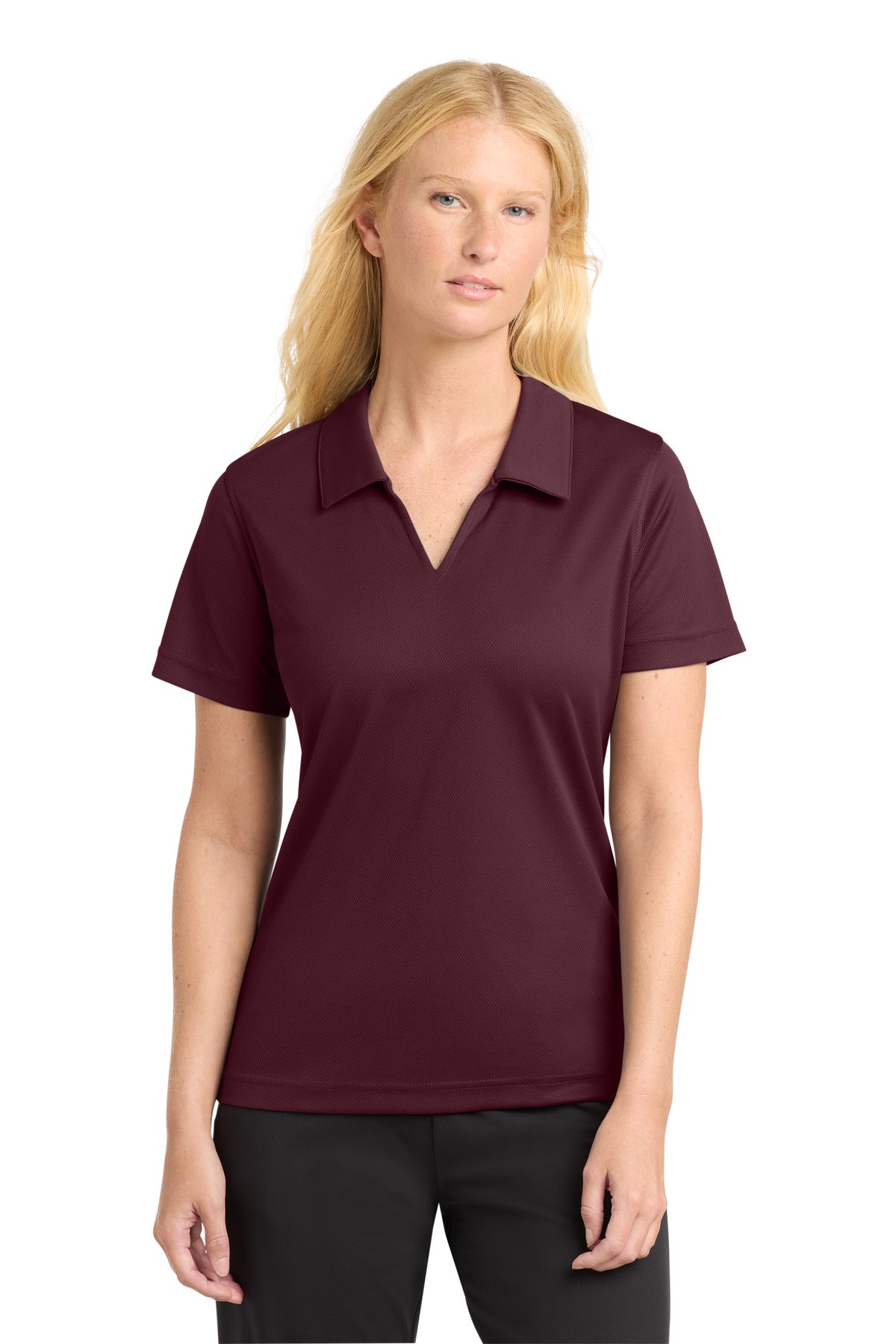 Sport-Tek ®  Women's Dri-Mesh ®  V-Neck Polo.  L469