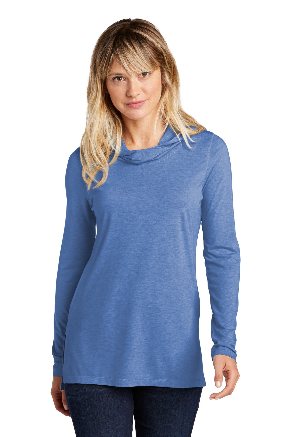 Sport-Tek ®  Women's PosiCharge  ®  Tri-Blend Wicking Long Sleeve Hoodie LST406