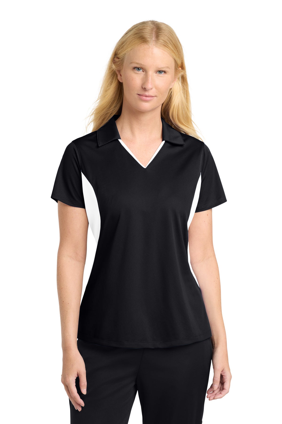 Sport-Tek ®  Women's Side Blocked Micropique Sport-Wick ®  Polo. LST655