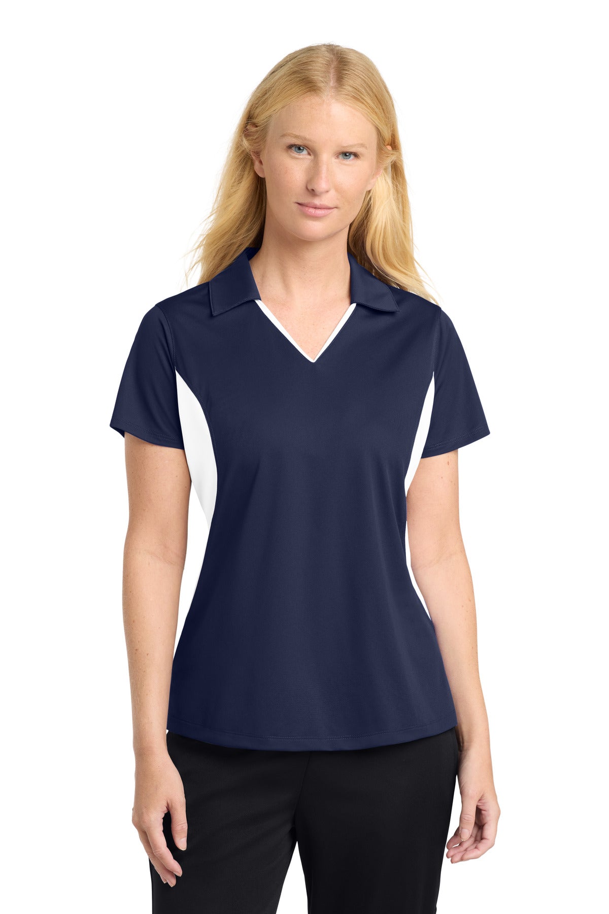 Sport-Tek ®  Women's Side Blocked Micropique Sport-Wick ®  Polo. LST655