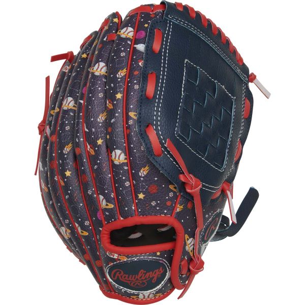 Rawlings 10" Youth Players Series Navy/Space Print Baseball Glove (Left)