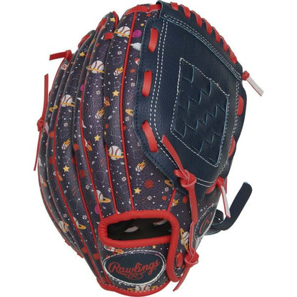 Rawlings 10" Youth Players Series Navy/Space Print Baseball Glove (Left)