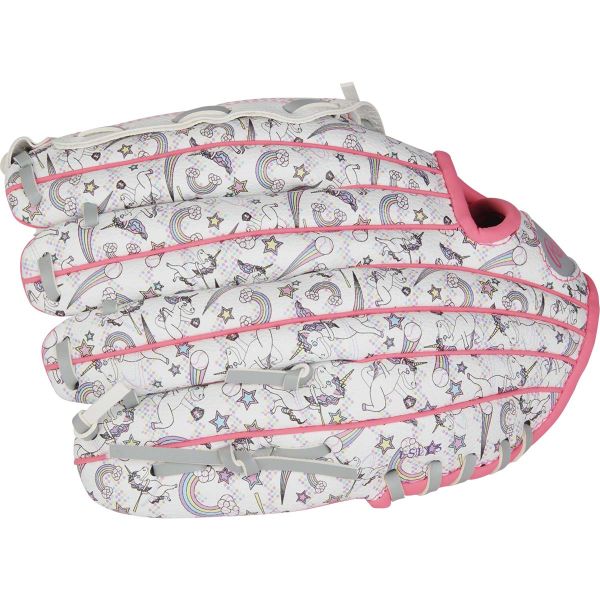 Rawlings 10" Youth Players Series White/Unicorn Print Baseball Glove (Left)