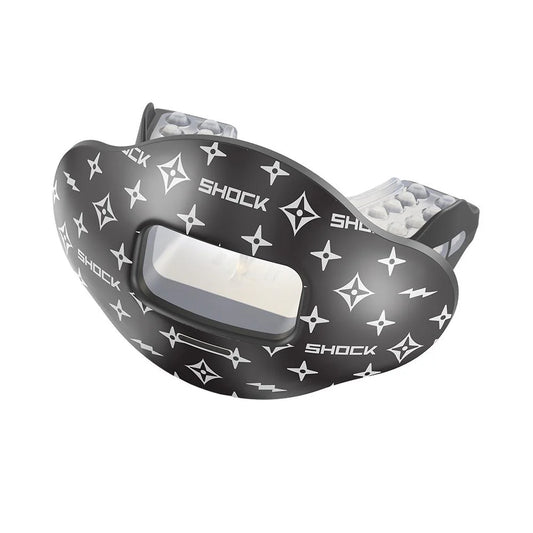 Max AirFlow Football Mouthguard - WhiteLux/Black Lux