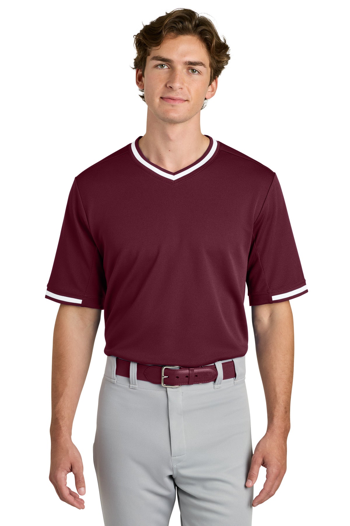 Sport-Tek ®  Tough Mesh V-Neck Baseball Jersey ST221