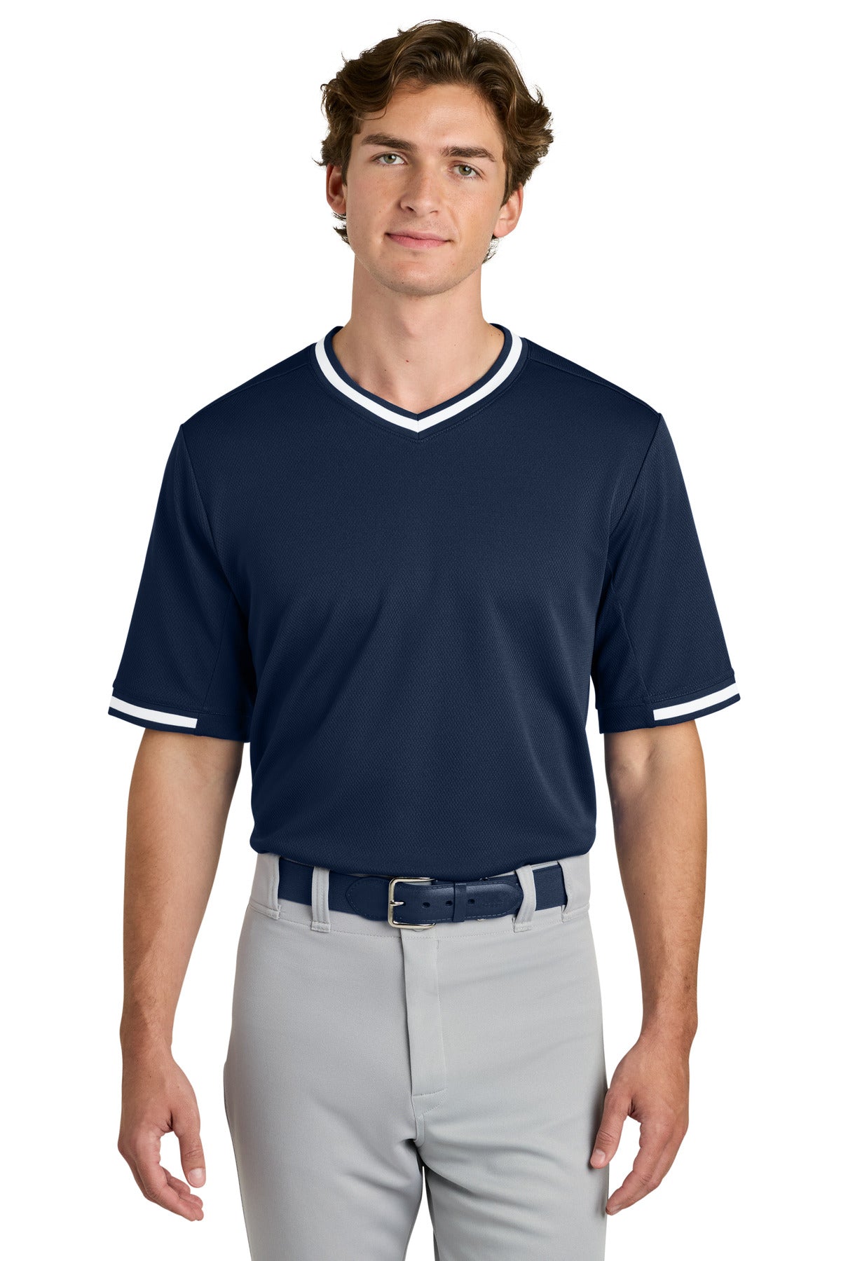 Sport-Tek ®  Tough Mesh V-Neck Baseball Jersey ST221
