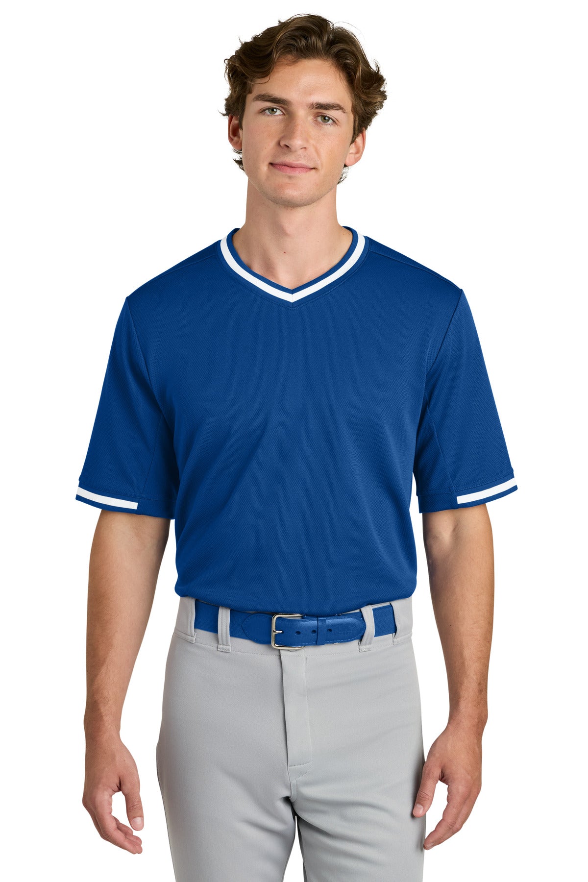 Sport-Tek ®  Tough Mesh V-Neck Baseball Jersey ST221