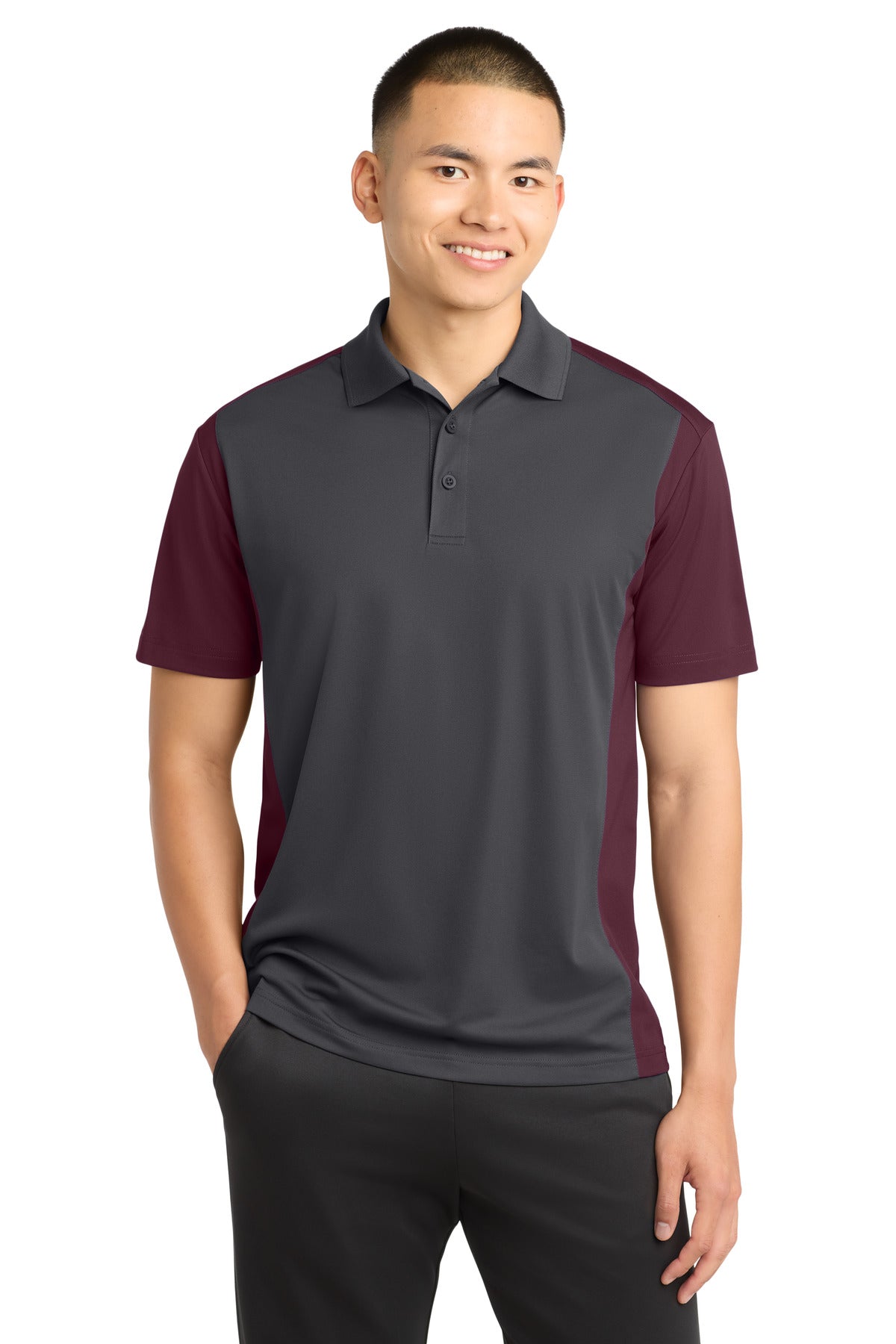 Sport-Tek ®  Colorblock Micropique Sport-Wick ®  Polo. ST652