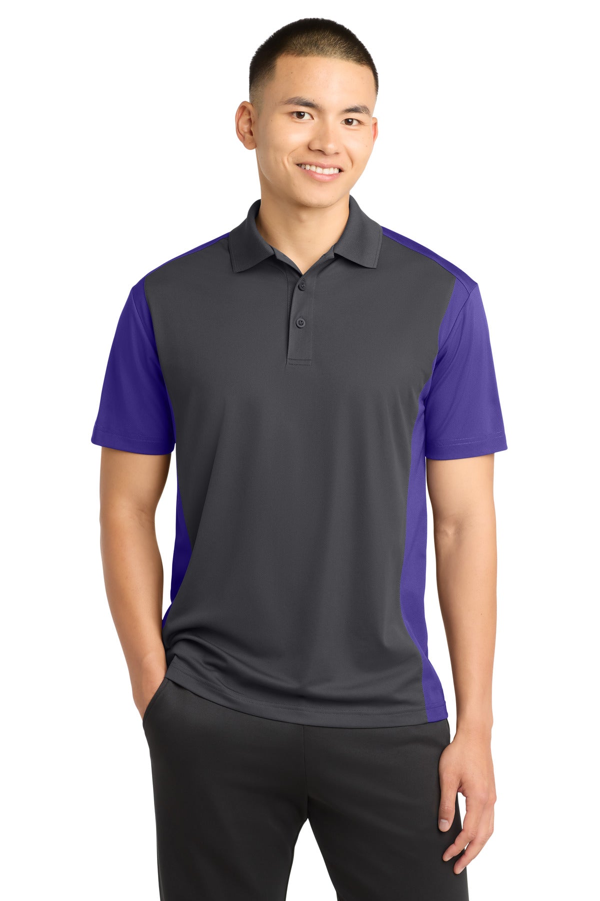 Sport-Tek ®  Colorblock Micropique Sport-Wick ®  Polo. ST652